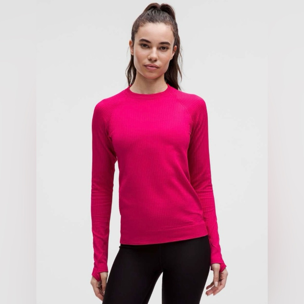 Lululemon NWT Restless Pullover Rib Passionate